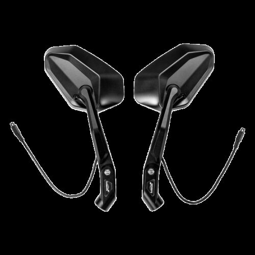 LOBOO Składane lusterka wsteczne (para), czujniki ultradźwiekowe SVA, aluminium, CNC