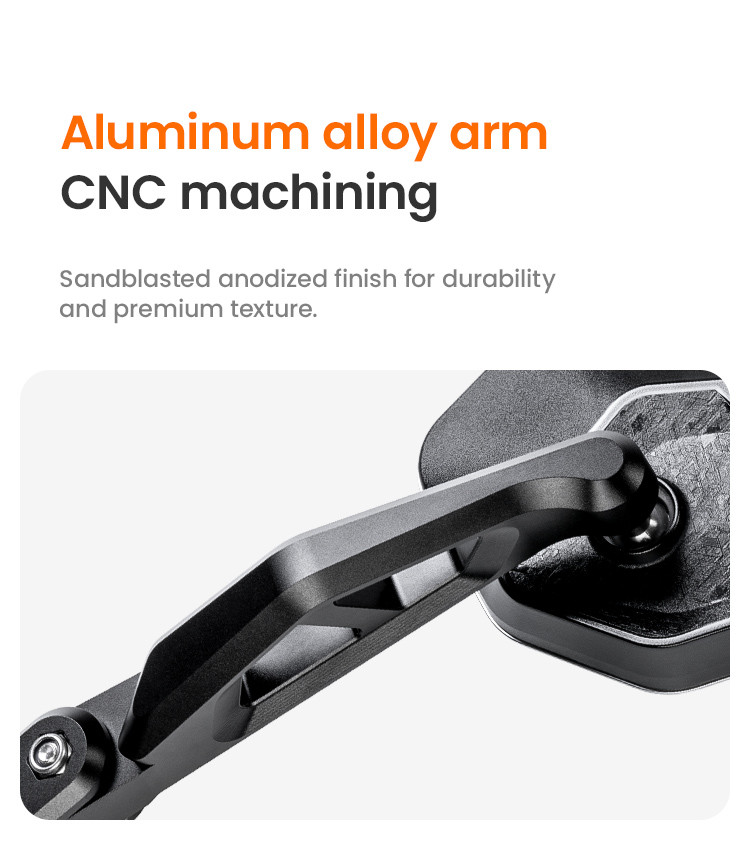 LOBOO Składane lusterka wsteczne (para), PC+ABS