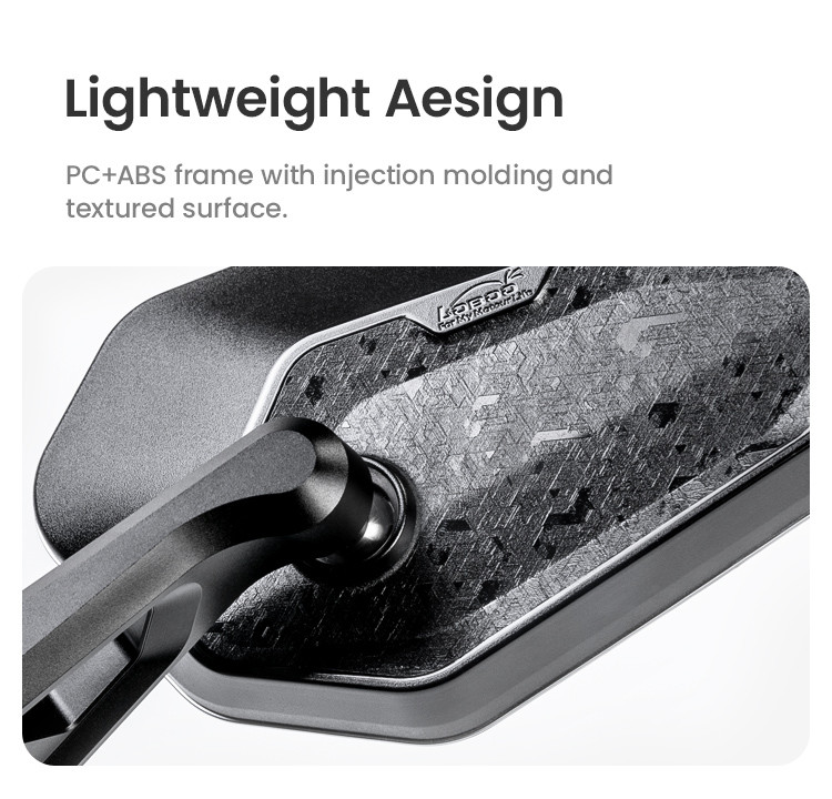 LOBOO Składane lusterka wsteczne (para), PC+ABS