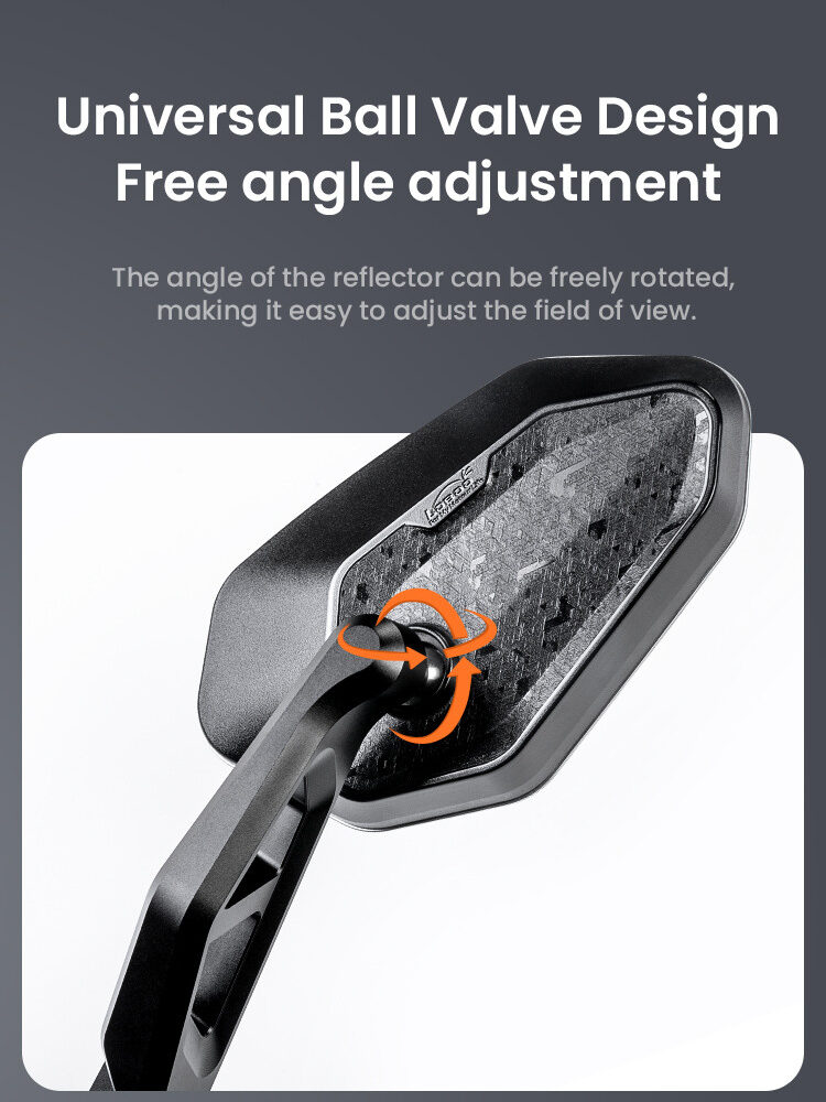 LOBOO Składane lusterka wsteczne (para), PC+ABS