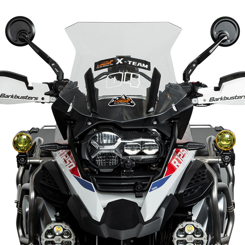 LOBOO Składane lusterka wsteczne (para) aluminium, CNC