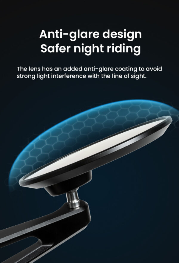 LOBOO Składane lusterka wsteczne (para) aluminium, CNC