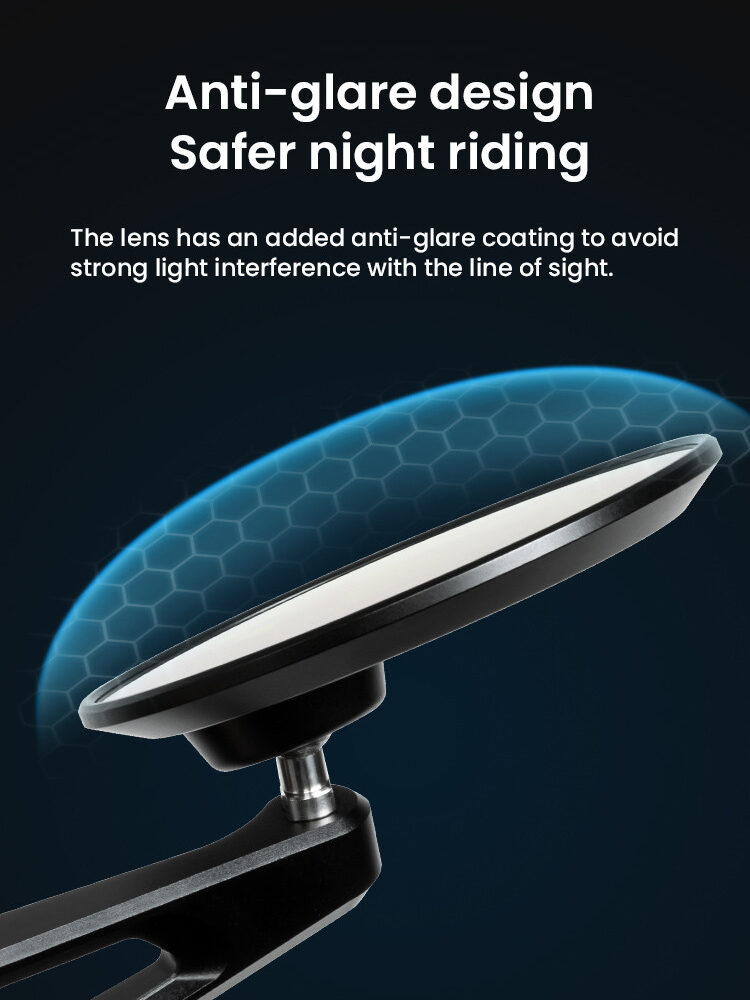 LOBOO Składane lusterka wsteczne (para) aluminium, CNC