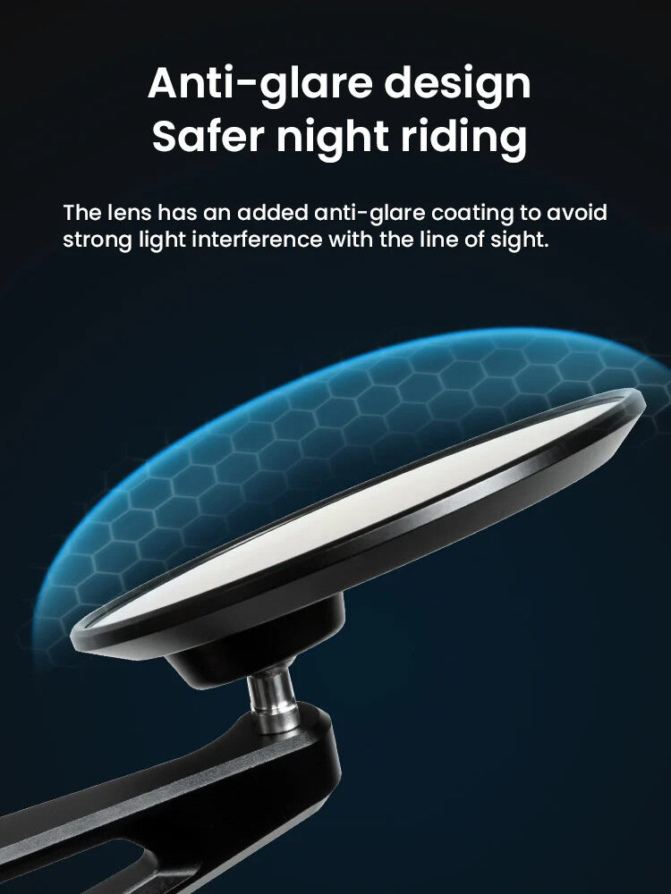 LOBOO Składane lusterka wsteczne (para) aluminium, CNC