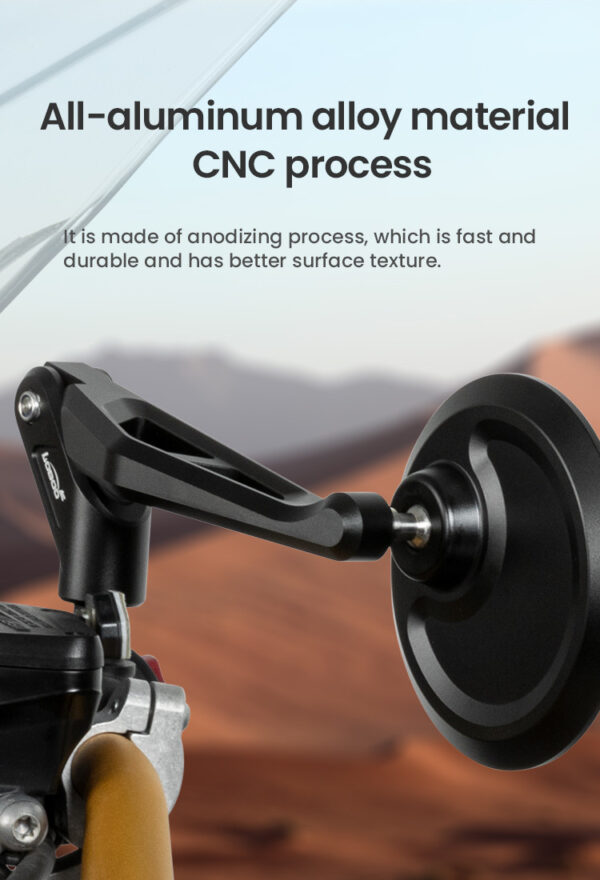 LOBOO Składane lusterka wsteczne (para) aluminium, CNC