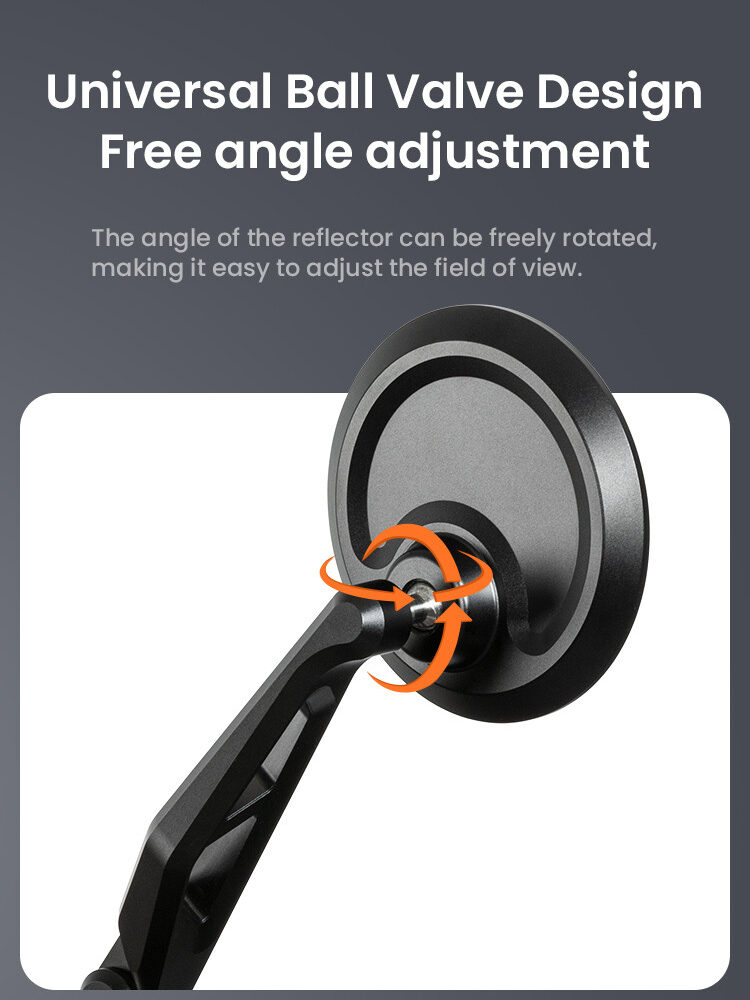 LOBOO Składane lusterka wsteczne (para) aluminium, CNC