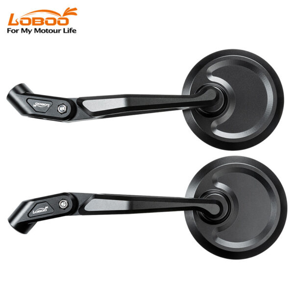 LOBOO Składane lusterka wsteczne (para) aluminium, CNC