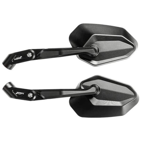 LOBOO Składane lusterka wsteczne (para), aluminium, CNC