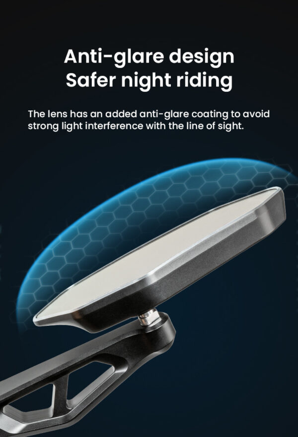 LOBOO Składane lusterka wsteczne (para), aluminium, CNC