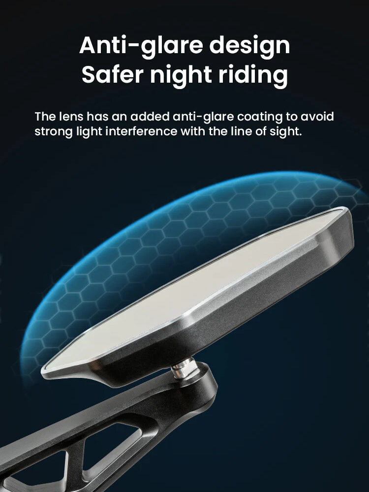 LOBOO Składane lusterka wsteczne (para), aluminium, CNC