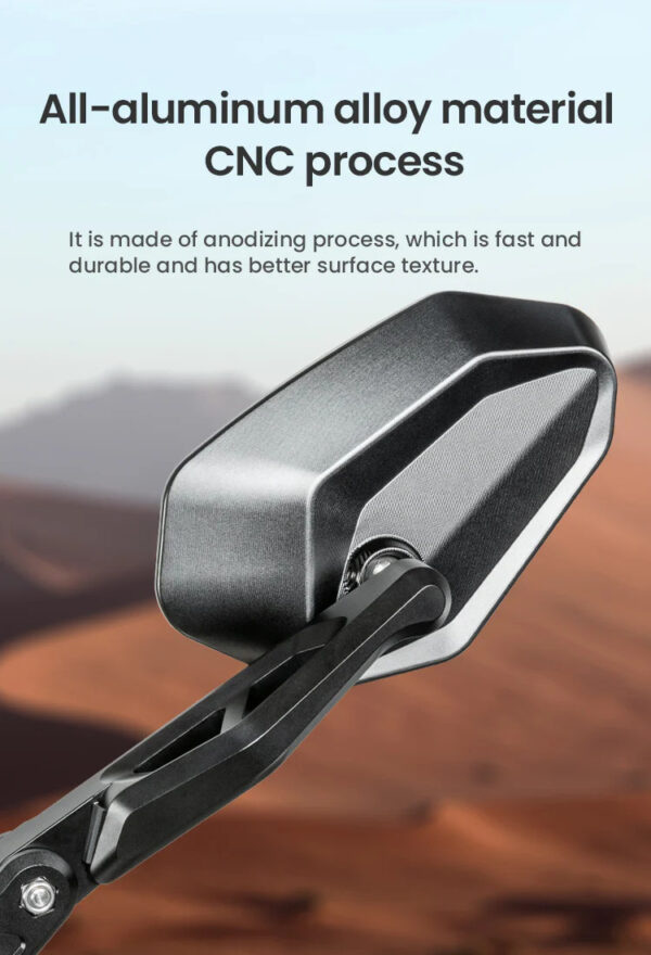 LOBOO Składane lusterka wsteczne (para), aluminium, CNC