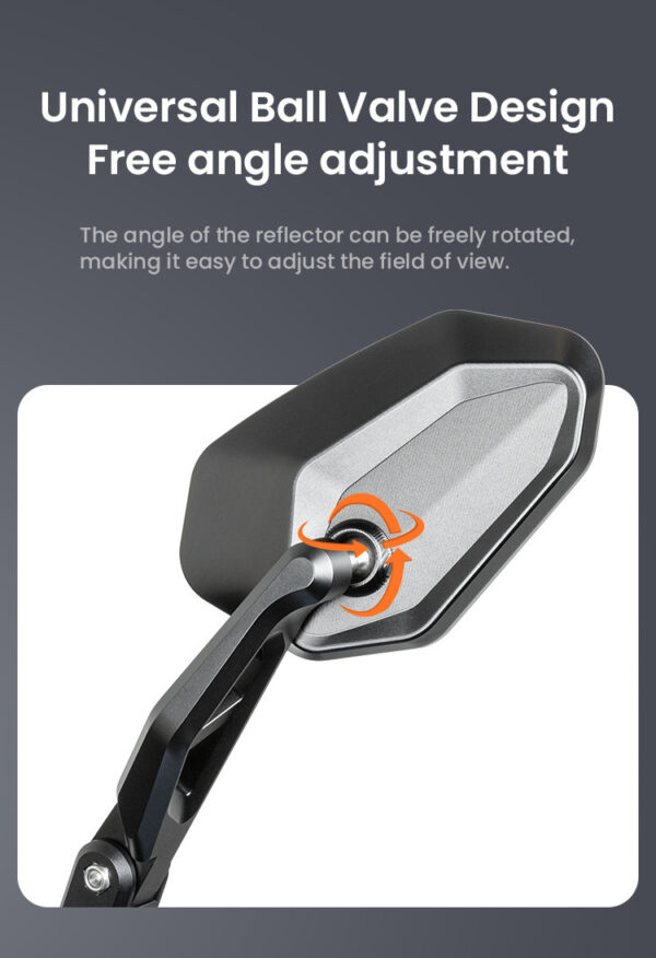 LOBOO Składane lusterka wsteczne (para), aluminium, CNC