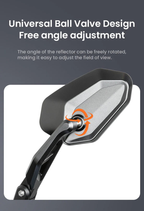 LOBOO Składane lusterka wsteczne (para), aluminium, CNC