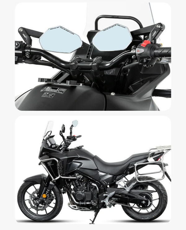 LOBOO Składane lusterka wsteczne (para), aluminium, CNC