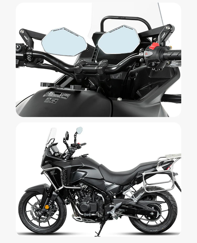 LOBOO Składane lusterka wsteczne (para), aluminium, CNC