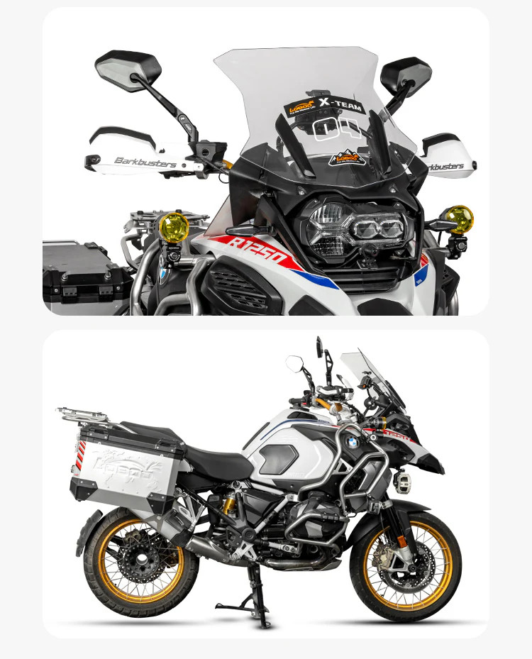 LOBOO Składane lusterka wsteczne srebrne (para), aluminium, CNC