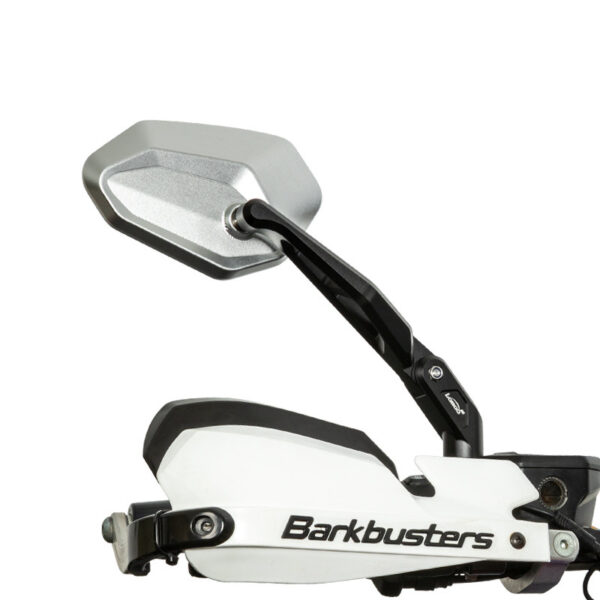 LOBOO Składane lusterka wsteczne srebrne (para), aluminium, CNC