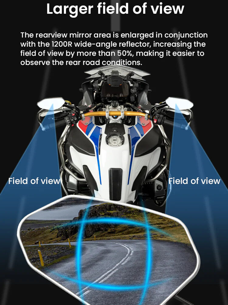 LOBOO Składane lusterka wsteczne srebrne (para), aluminium, CNC