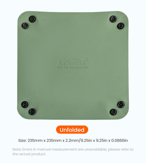 LOBOO Składany blat stołu do kufrów bocznych - aluminium