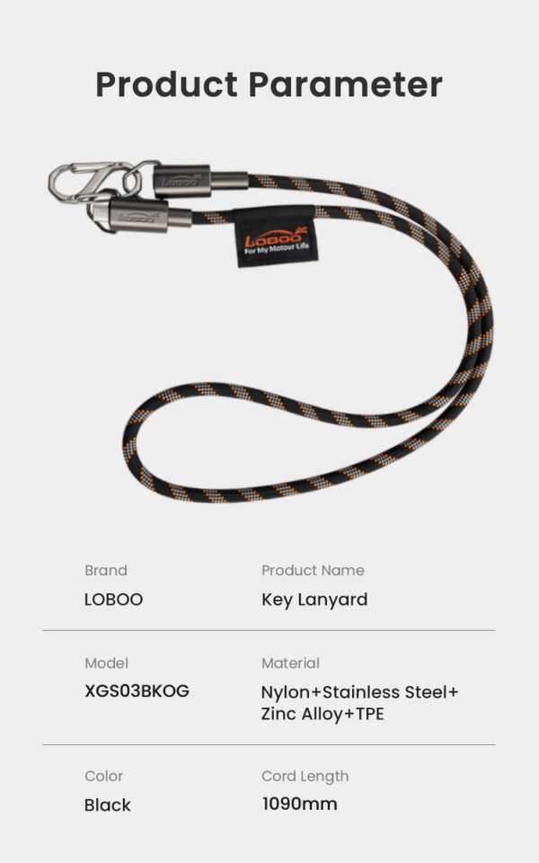 LOBOO Smycz/kabel do ładowania USB-C 100W