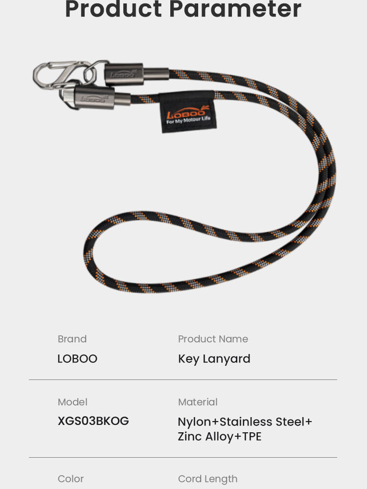LOBOO Smycz/kabel do ładowania USB-C 100W