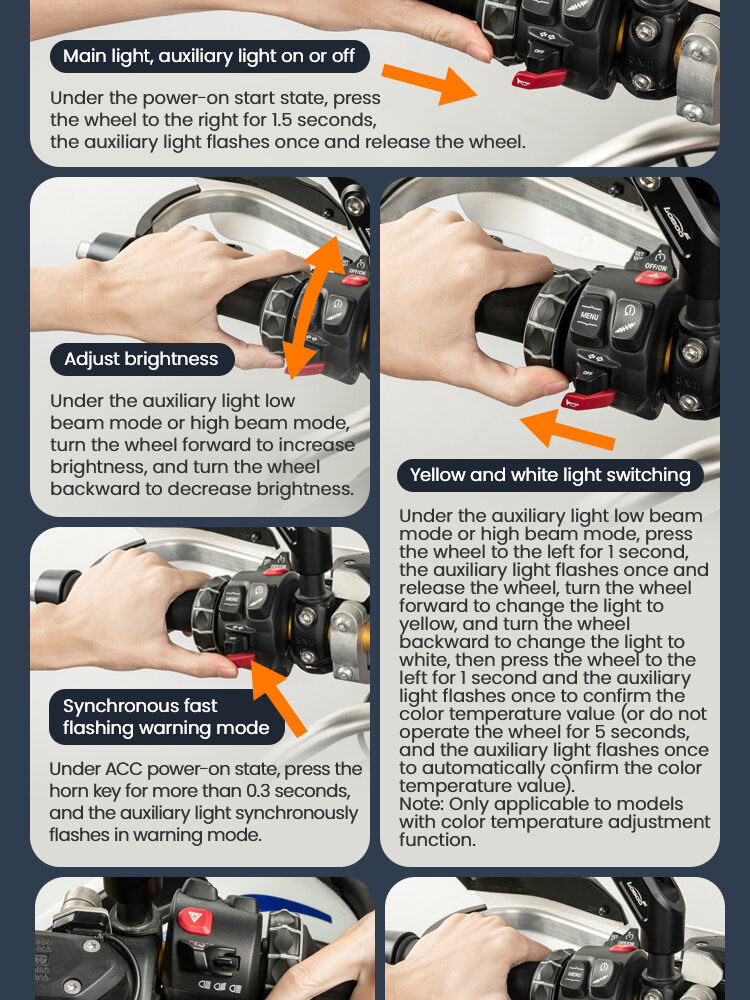 LOBOO Sterownik reflektorów motocyklowych BMW CAN-BUS, Plug & Play, IP68