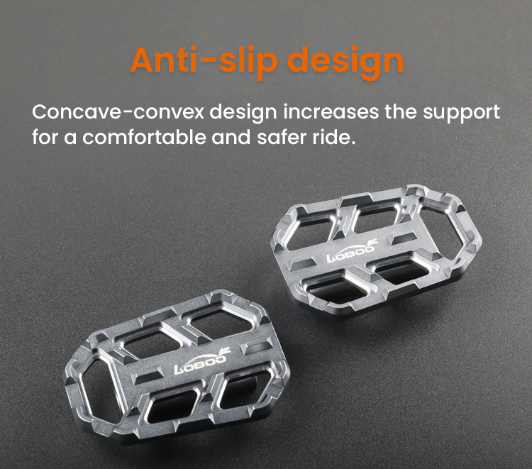 LOBOO Szerokie podnóżki do HONDA NC750X, HONDA CB400, HONDA NX400