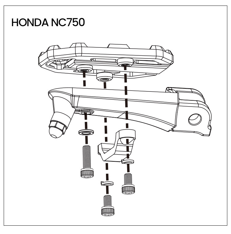 LOBOO Szerokie podnóżki do HONDA NC750X, HONDA CB400, HONDA NX400