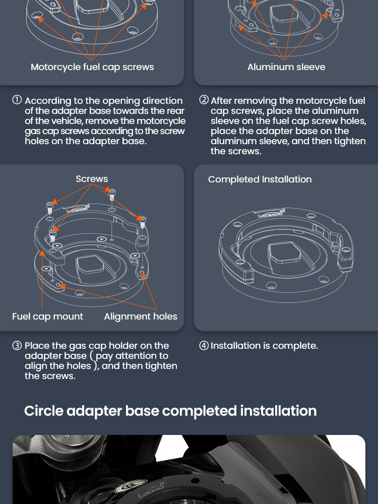 LOBOO Tank Bag z funkcją szybkiego demontażu z kotwy magnetycznej, regulacja montażu w zakresie 110mm, 10L, czarny/szary
