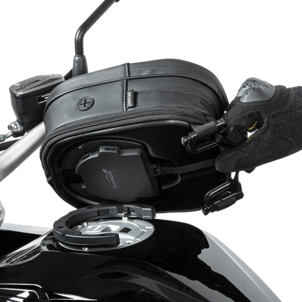 LOBOO Tank bag z funkcją szybkiego demontażu z kotwy magnetycznej, regulacja montażu w zakresie 110mm, rozszerzany w zakresie 2,5