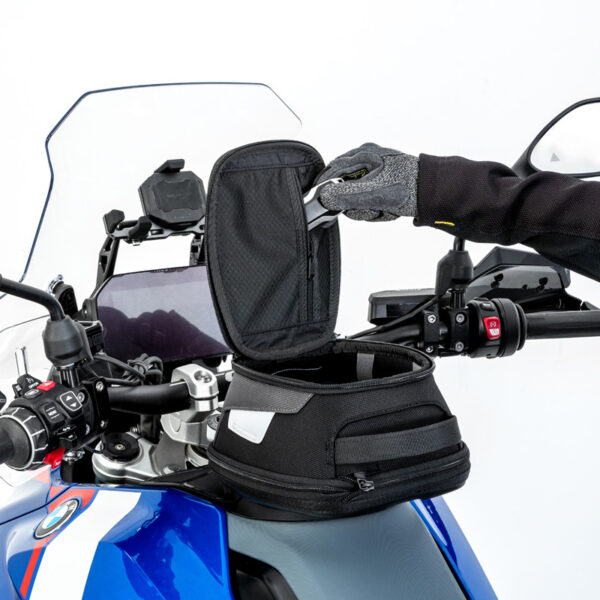 loboo-tank-bag-45-65l-1040401500101 LOBOO Tank Bag Easy 4,5-6,5L, z funkcją szybkiego demontażu z kotwy magnetycznej Easy, regulacja montażu 110mm, czarny/szary