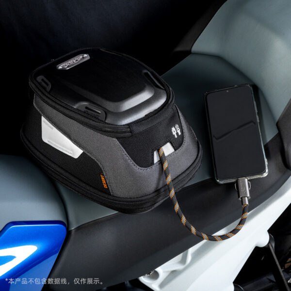 loboo-tank-bag-45-65l-1040401500101 LOBOO Tank Bag Easy 4,5-6,5L, z funkcją szybkiego demontażu z kotwy magnetycznej Easy, regulacja montażu 110mm, czarny/szary