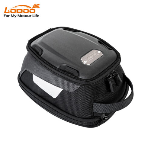 loboo-tank-bag-45-65l-1040401500101 LOBOO Tank Bag Easy 4,5-6,5L, z funkcją szybkiego demontażu z kotwy magnetycznej Easy, regulacja montażu 110mm, czarny/szary