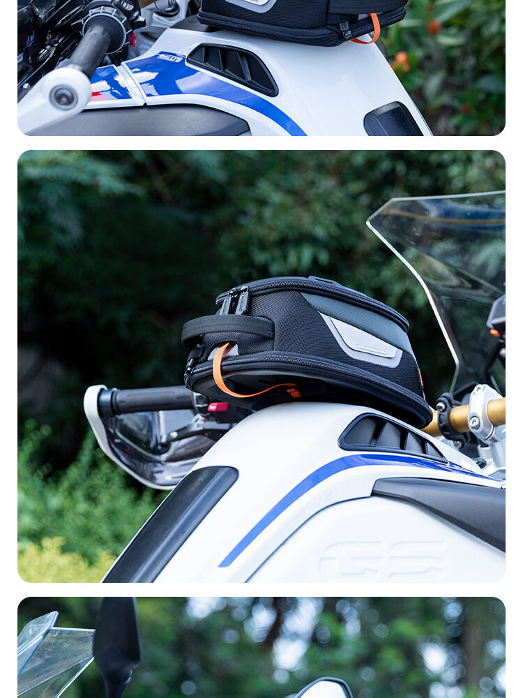 LOBOO Tank Bag z funkcją szybkiego demontażu z kotwy magnetycznej, regulacja montażu w zakresie 110mm, rozszerzany w zakresie 4,5