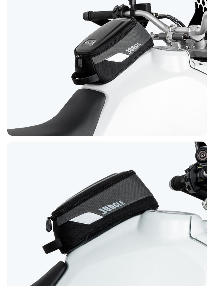 LOBOO Tank bag 4,5L magnetyczny, nylon 2520D, czarny/szary