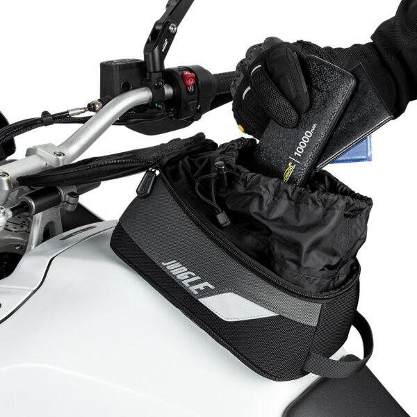 LOBOO Tank bag 4,5L magnetyczny, nylon 2520D, czarny/szary