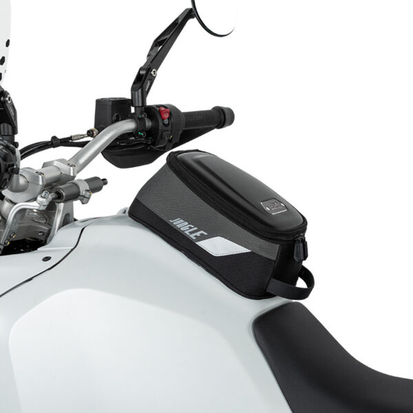 LOBOO Tank bag 4,5L magnetyczny, nylon 2520D, czarny/szary