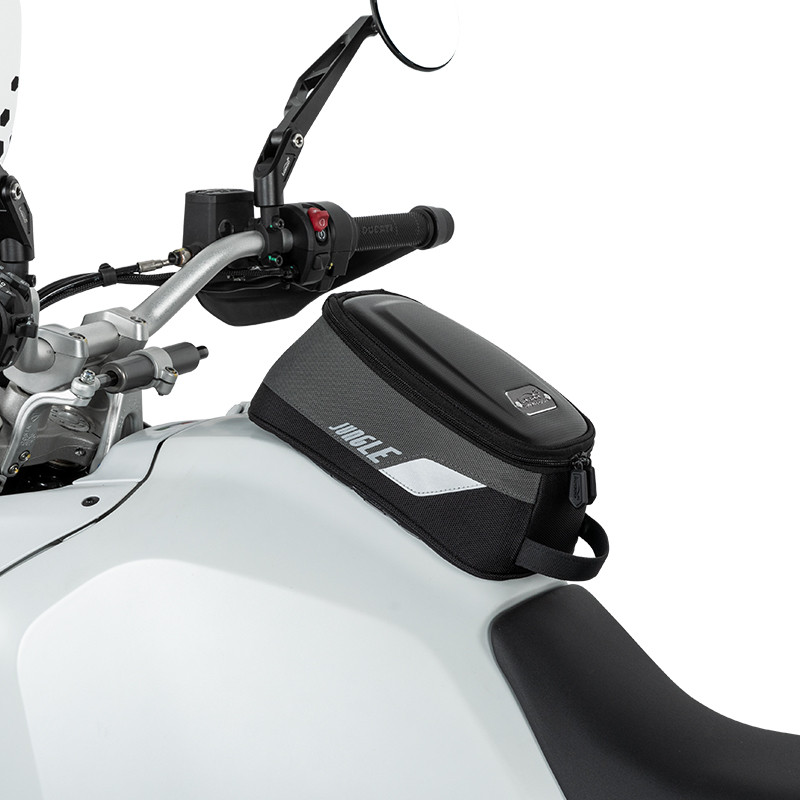 LOBOO Tank bag 4,5L magnetyczny, nylon 2520D, czarny/szary