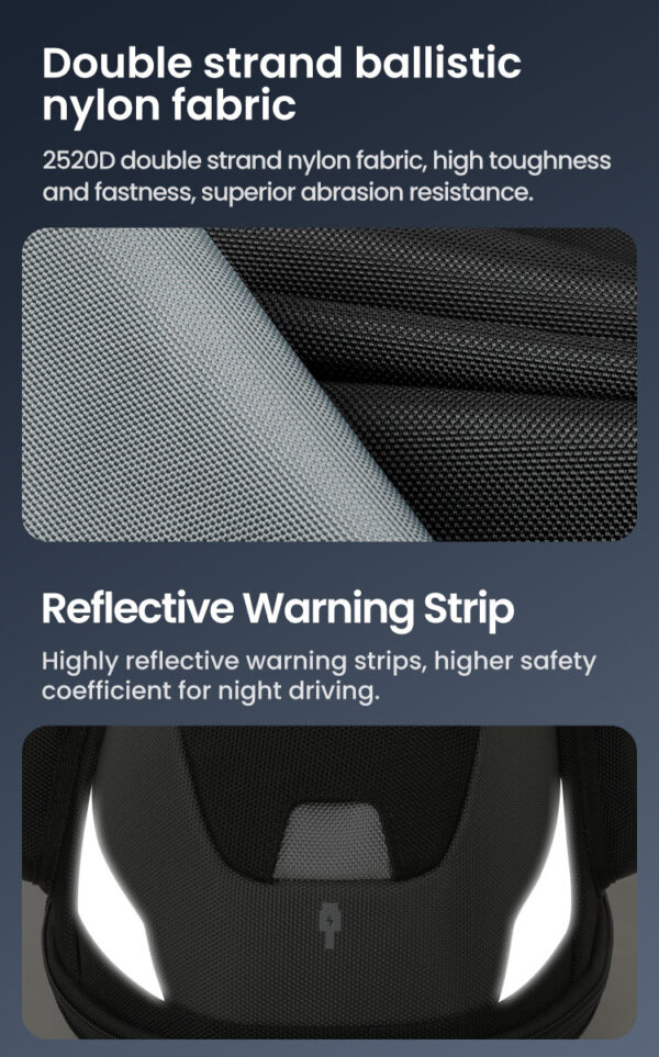 LOBOO Tank Bag z funkcją szybkiego demontażu z kotwy magnetycznej, regulacja montażu w zakresie 110mm, powiększalny w zakresie 7