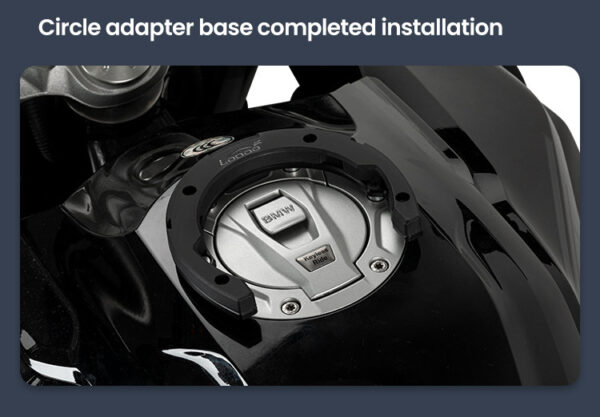 LOBOO Tank Bag z funkcją szybkiego demontażu z kotwy magnetycznej, regulacja montażu w zakresie 110mm, powiększalny w zakresie 7