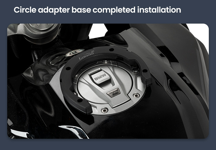 LOBOO Tank Bag z funkcją szybkiego demontażu z kotwy magnetycznej, regulacja montażu w zakresie 110mm, powiększalny w zakresie 7