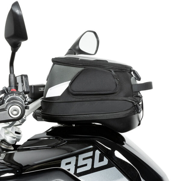 LOBOO Tank Bag z funkcją szybkiego demontażu z kotwy magnetycznej, regulacja montażu w zakresie 110mm, powiększalny w zakresie 7