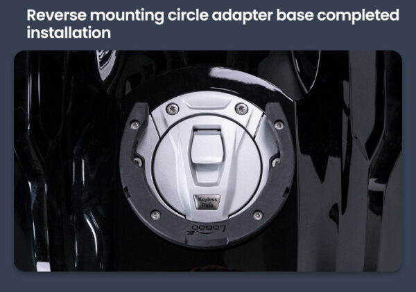 LOBOO Tank Bag z funkcją szybkiego demontażu z kotwy magnetycznej, regulacja montażu w zakresie 110mm, powiększalny w zakresie 7