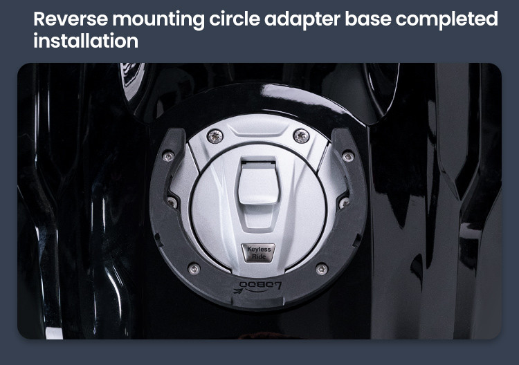 LOBOO Tank Bag z funkcją szybkiego demontażu z kotwy magnetycznej, regulacja montażu w zakresie 110mm, powiększalny w zakresie 7