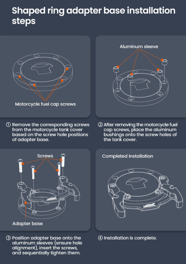 LOBOO Tank Bag z funkcją szybkiego demontażu z kotwy magnetycznej, regulacja montażu w zakresie 110mm, powiększalny w zakresie 7