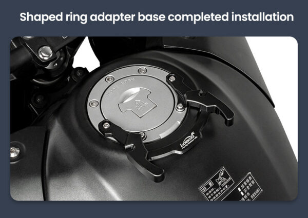 LOBOO Tank Bag z funkcją szybkiego demontażu z kotwy magnetycznej, regulacja montażu w zakresie 110mm, powiększalny w zakresie 7