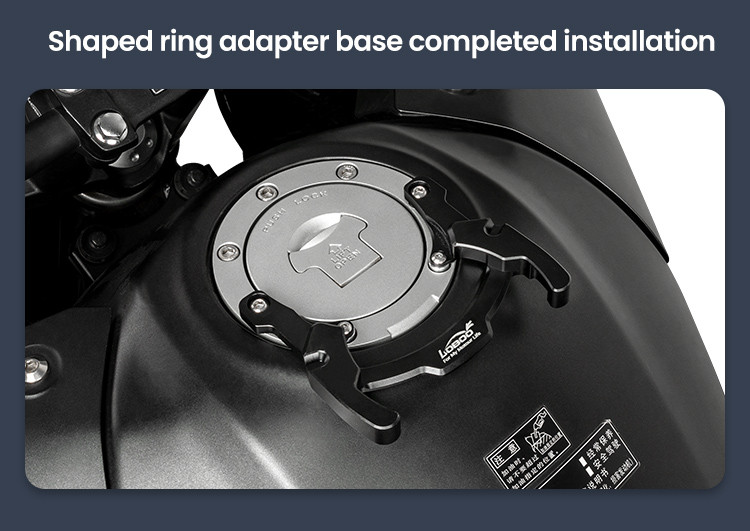 LOBOO Tank Bag z funkcją szybkiego demontażu z kotwy magnetycznej, regulacja montażu w zakresie 110mm, powiększalny w zakresie 7