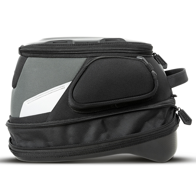 loboo-tank-bag-7-9l LOBOO Tank Bag z funkcją szybkiego demontażu z kotwy magnetycznej, regulacja montażu 110mm, pojemność 7-9L, czarny/szary