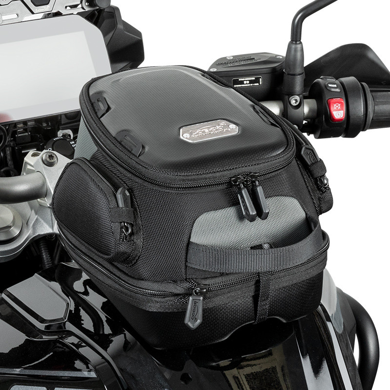 loboo-tank-bag-7-9l LOBOO Tank Bag z funkcją szybkiego demontażu z kotwy magnetycznej, regulacja montażu 110mm, pojemność 7-9L, czarny/szary