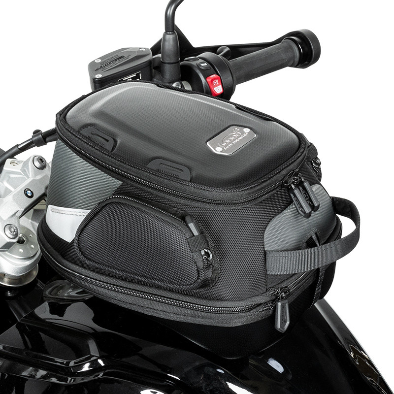 loboo-tank-bag-7-9l LOBOO Tank Bag z funkcją szybkiego demontażu z kotwy magnetycznej, regulacja montażu 110mm, pojemność 7-9L, czarny/szary